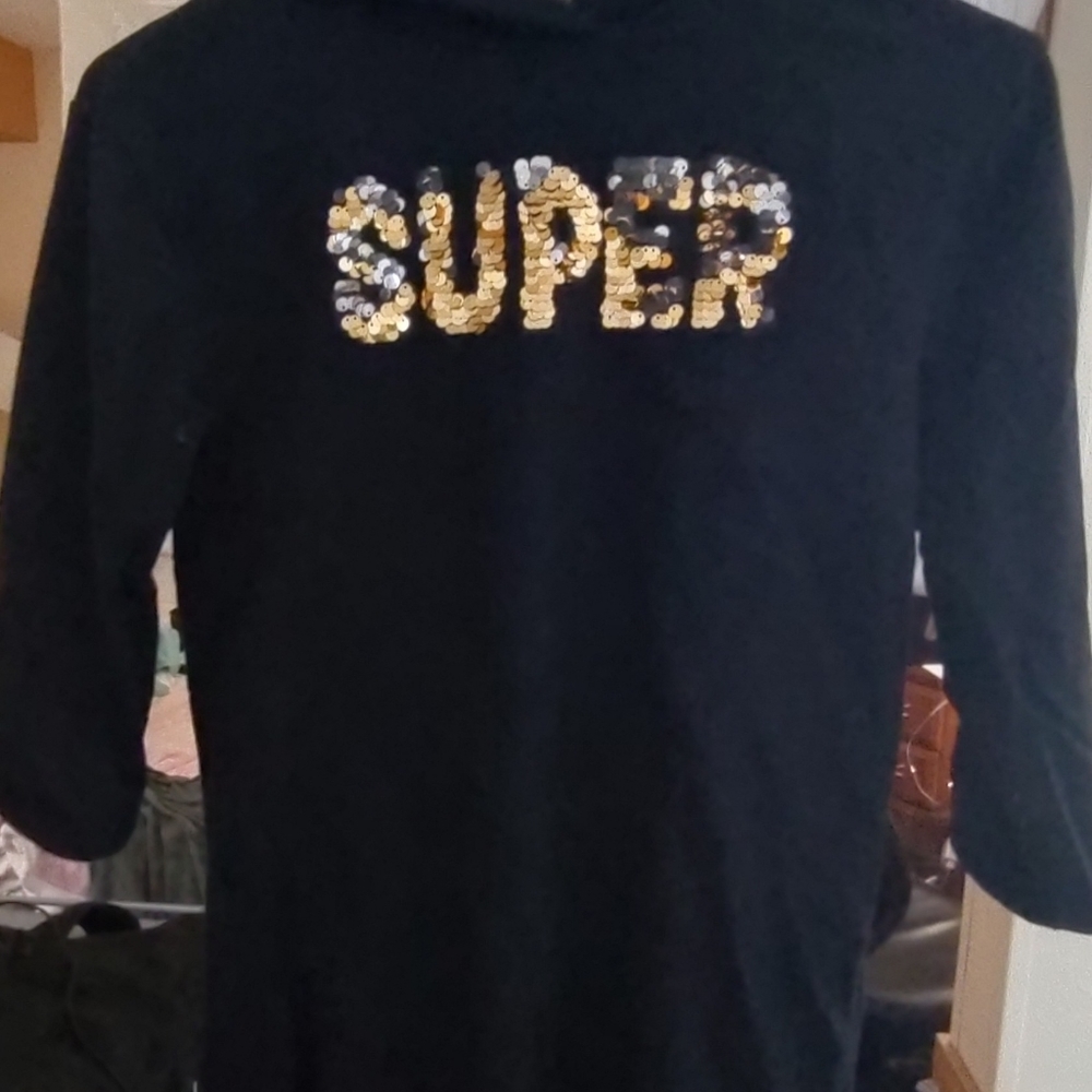 Shein youth half sleeve hoodie